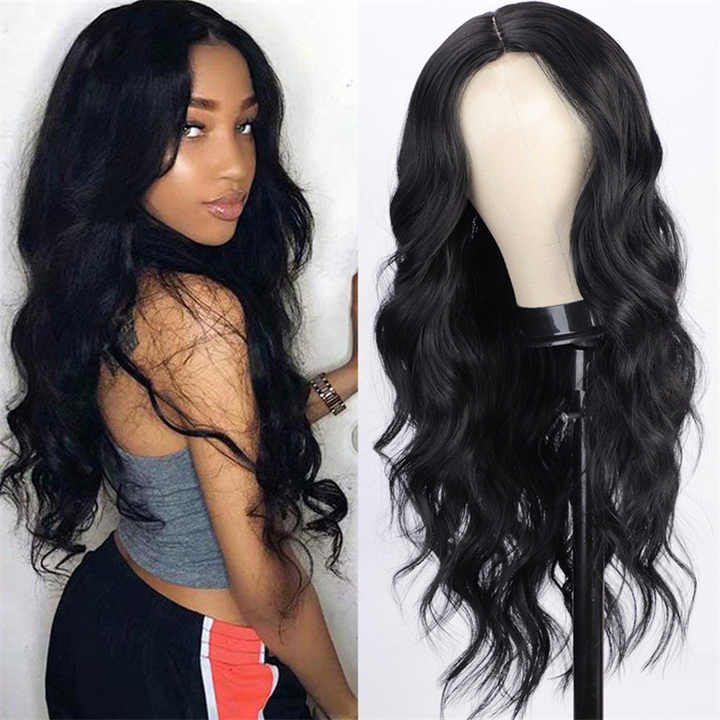 Long curly hair big waves sexy wig