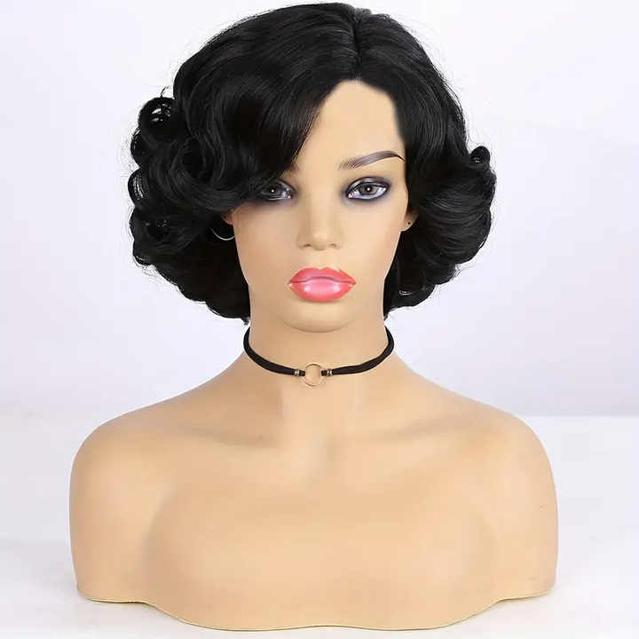 High temperature synthetic adjustable cap with natural U side part lace