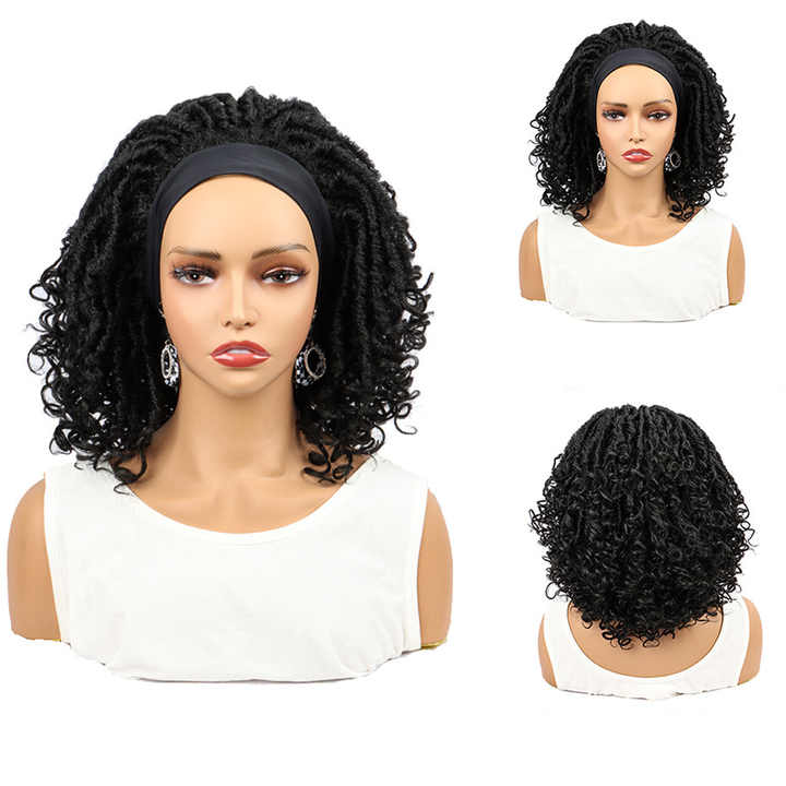 Curly Synthetic Wigs Black Women's Weave Wigs